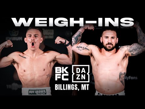 BKFC on DAZN MONTANA Weigh-In | LIVE!